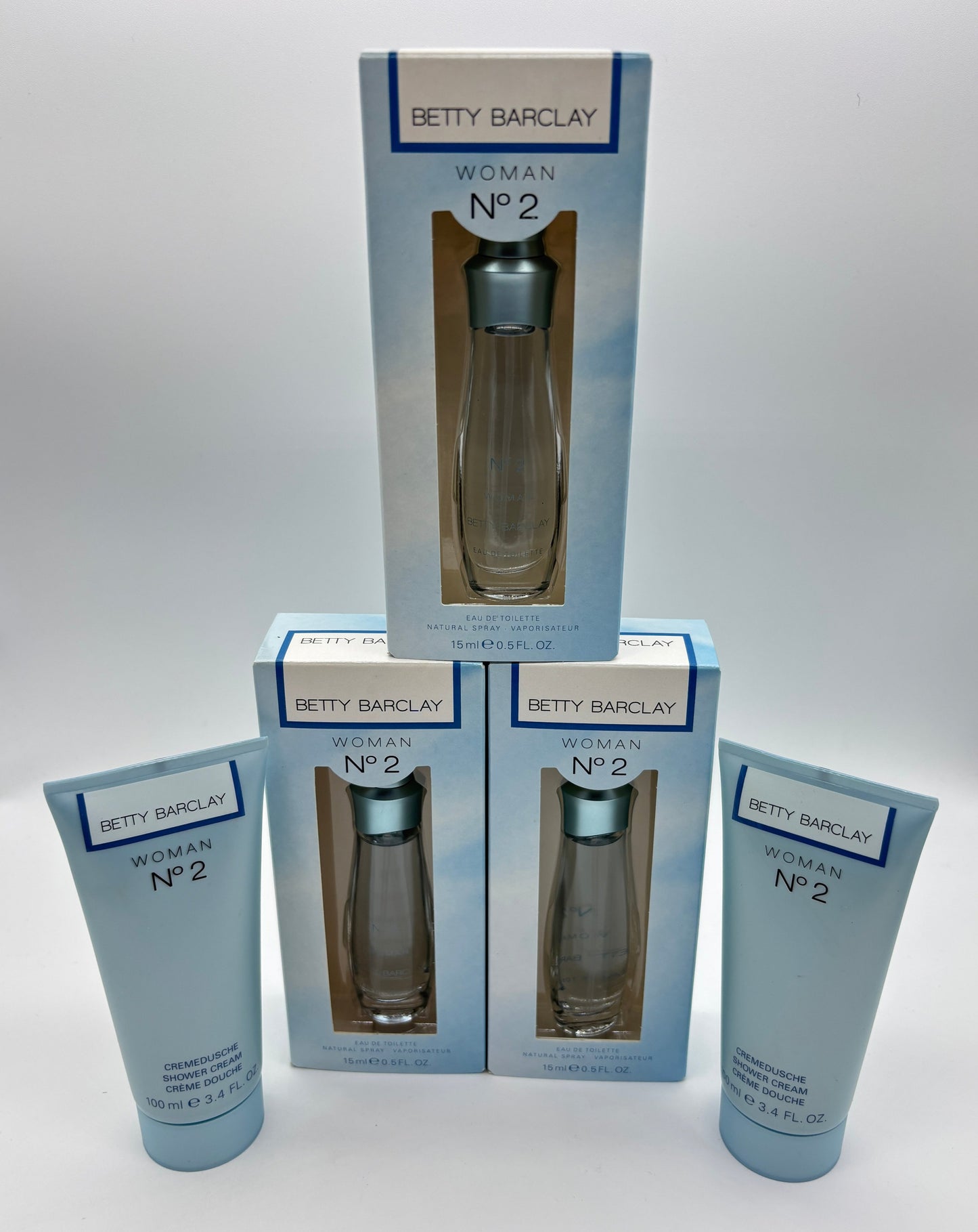 Betty Barclay N° 2 Eau de Toilette 3 x 15 ml + Cremedusche 2 x 100 ml