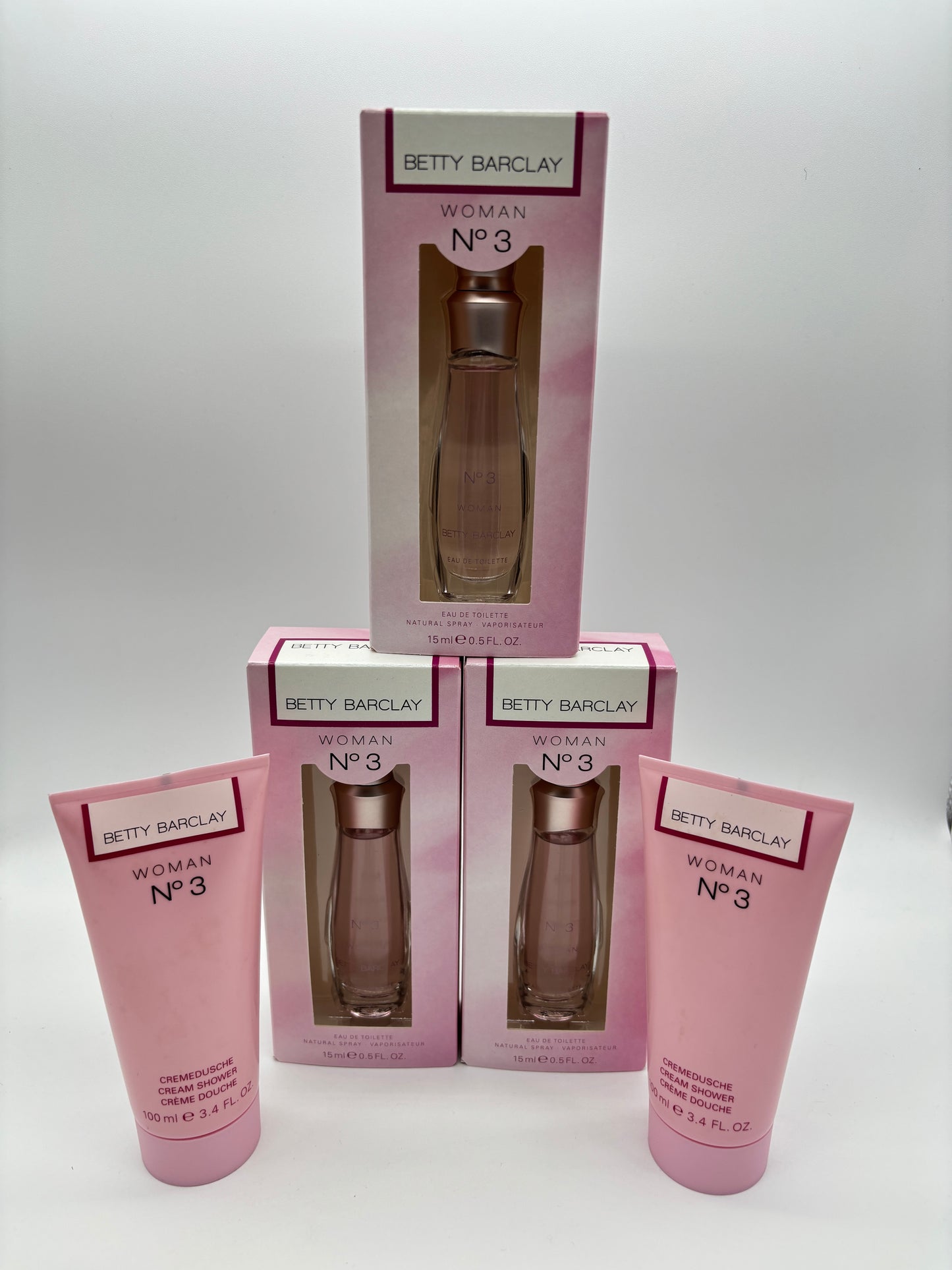 Betty Barclay N° 3 Eau de Toilette 3 x 15 ml + Cremedusche 2 x 100 ml