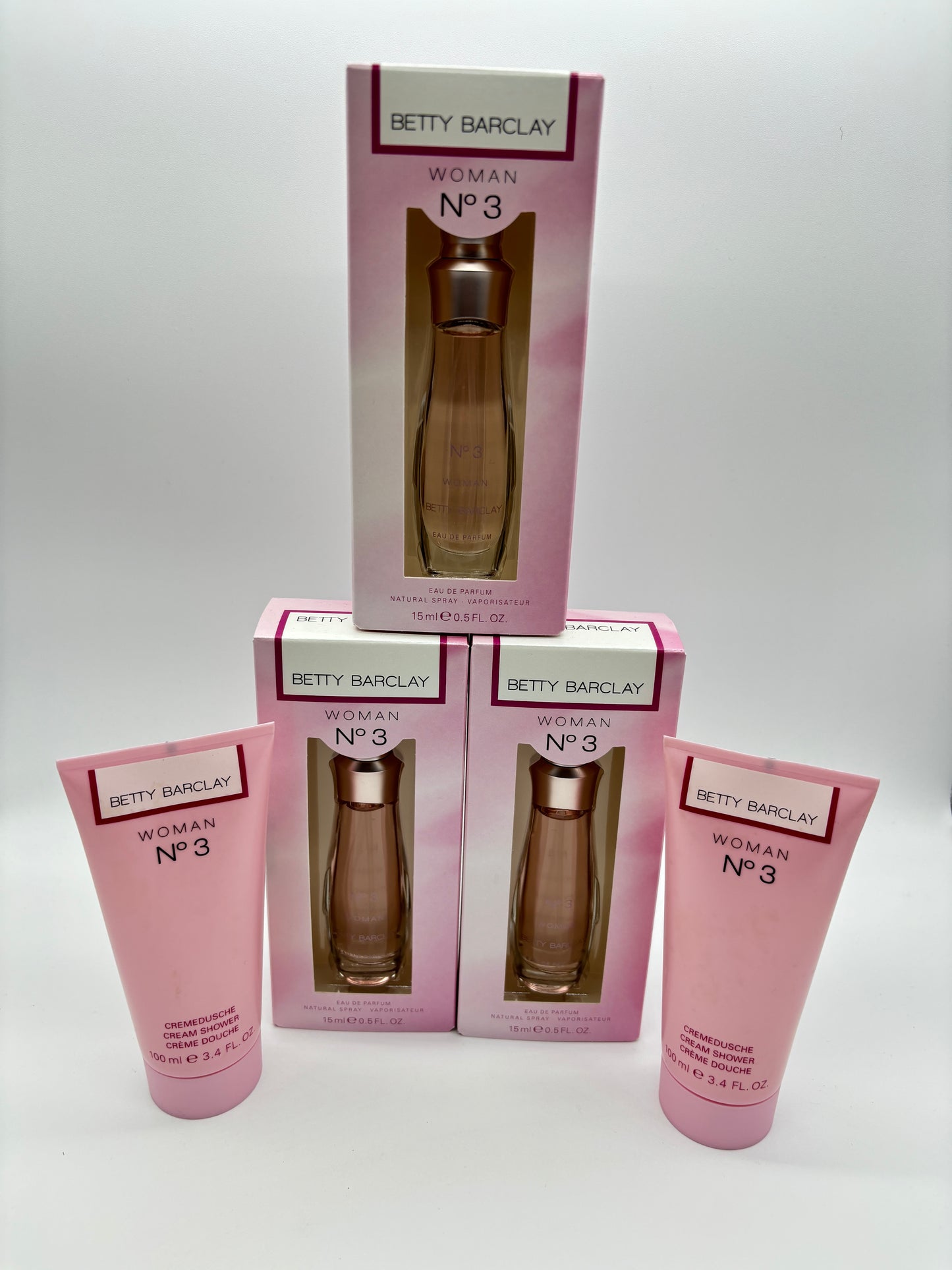 Betty Barclay N° 3 Eau de Parfum 3 x 15 ml + Cremedusche 2 x 100 ml