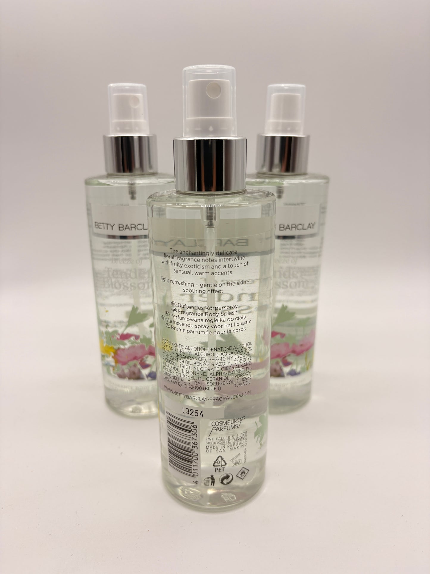 Betty Barclay Tender Blossom Body Splash 3 x 250 ml / 750 ml