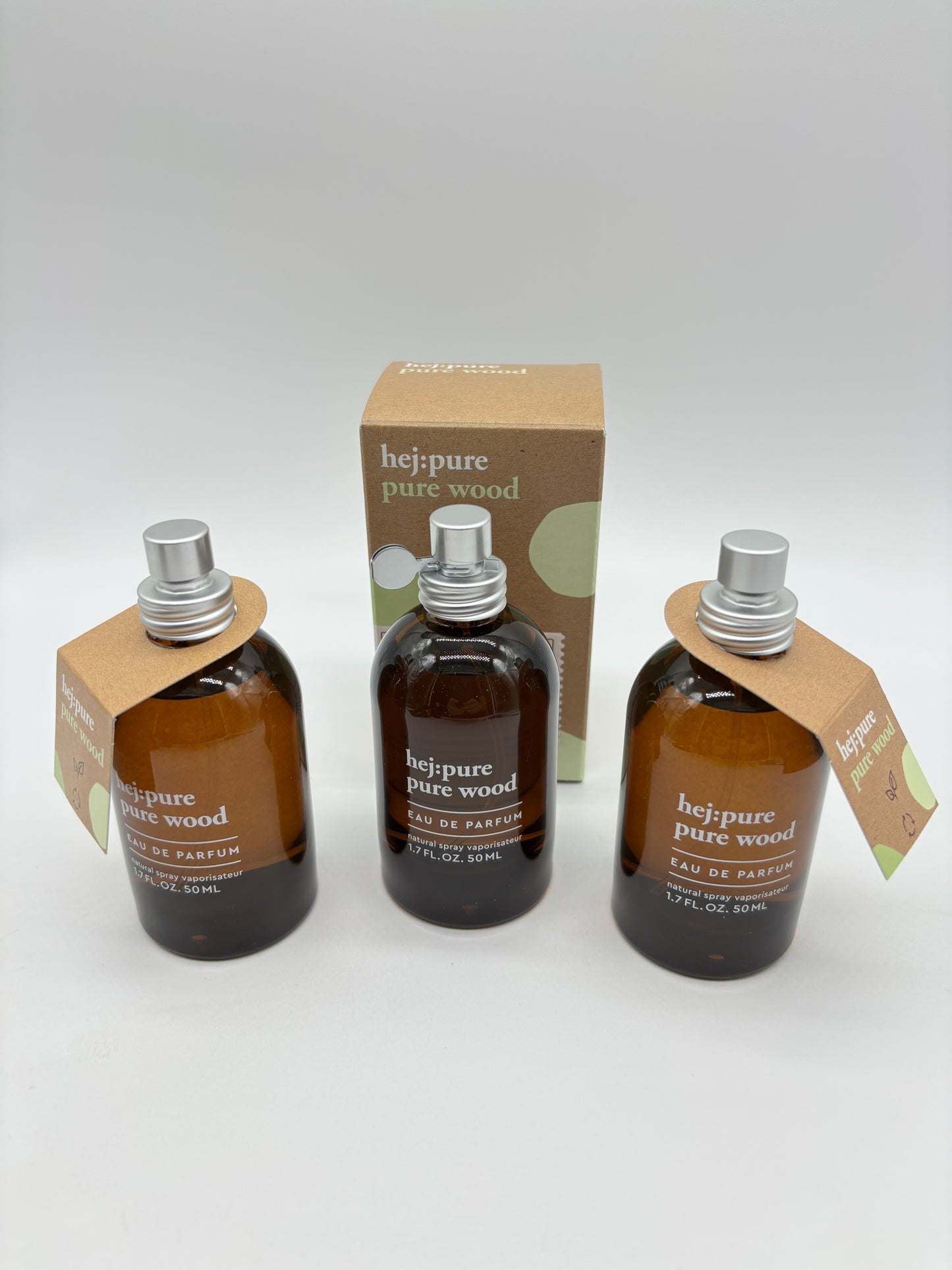 hej:pure pure wood Eau de Parfum 3 x 50 ml / 150 ml