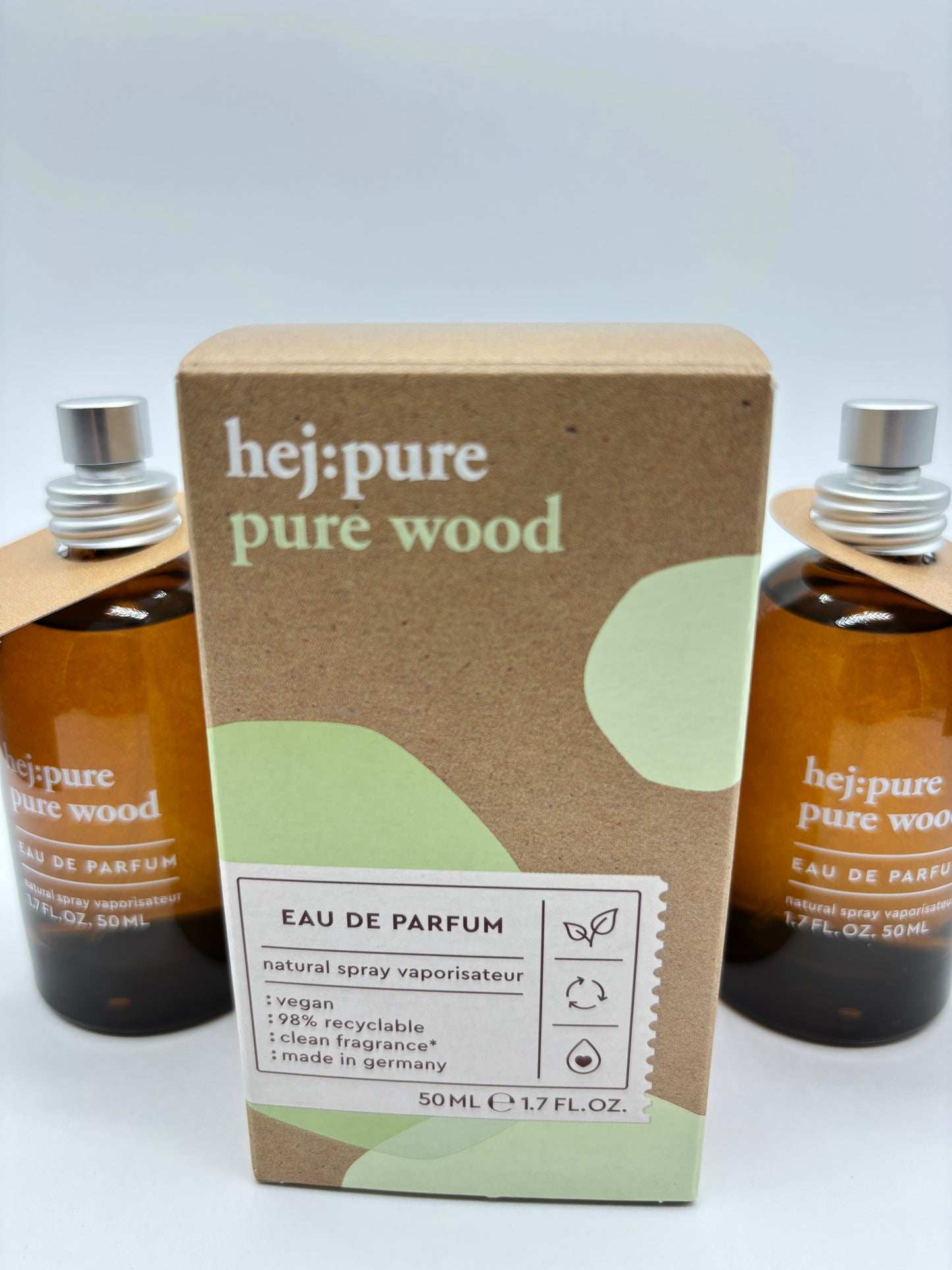 hej:pure pure wood Eau de Parfum 3 x 50 ml / 150 ml