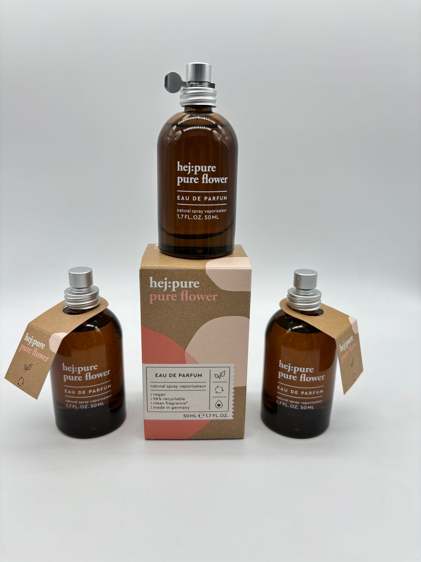 hej:pure pure flower Eau de Parfum 3 x 50 ml / 150 ml