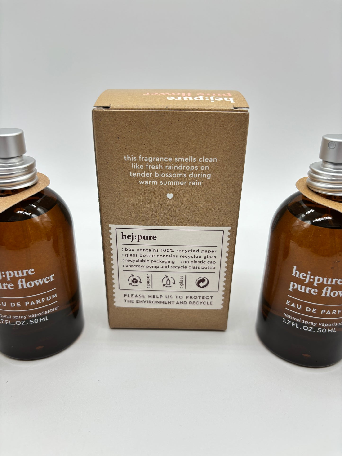 hej:pure pure flower Eau de Parfum 3 x 50 ml / 150 ml