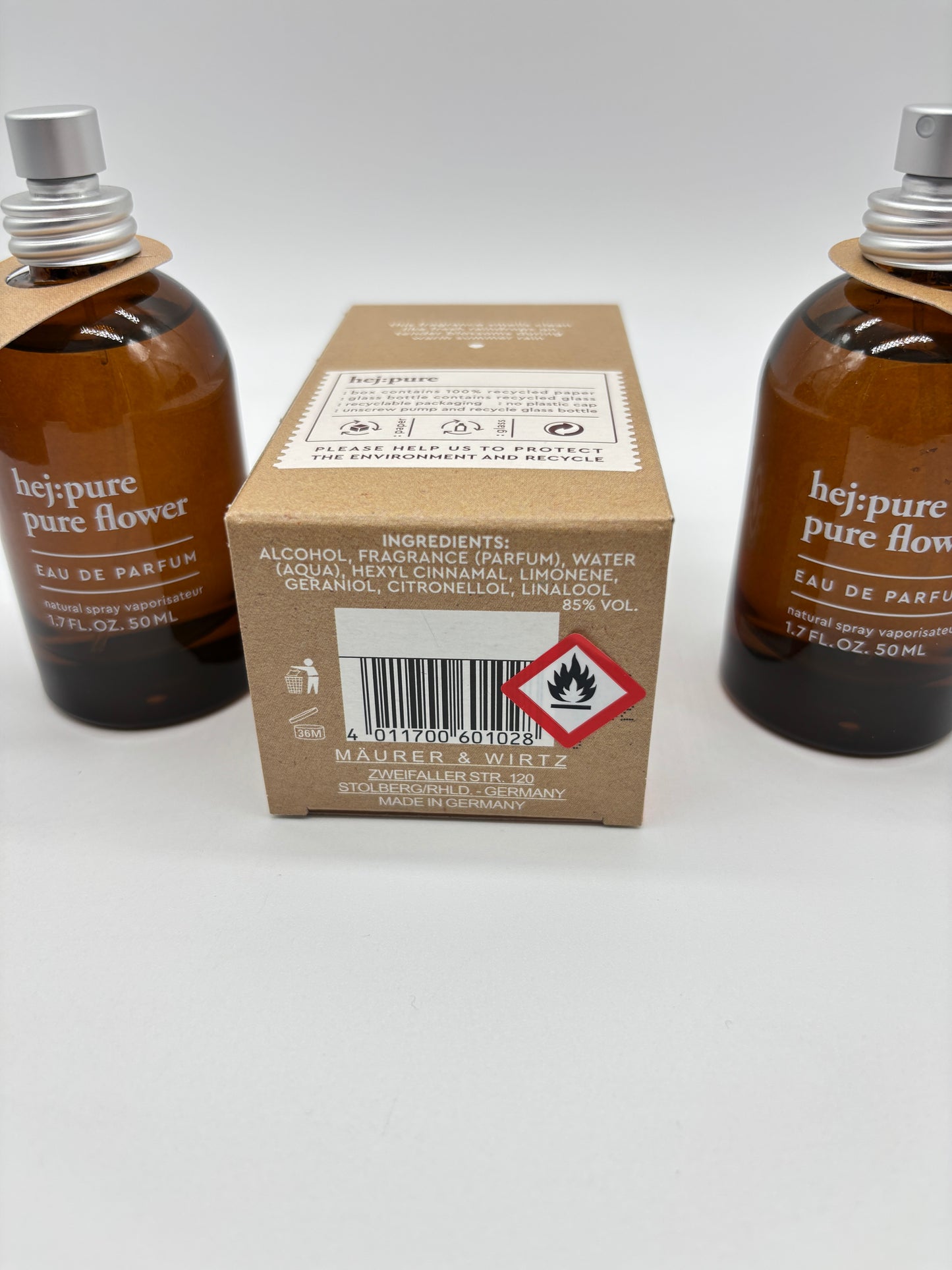 hej:pure pure flower Eau de Parfum 3 x 50 ml / 150 ml
