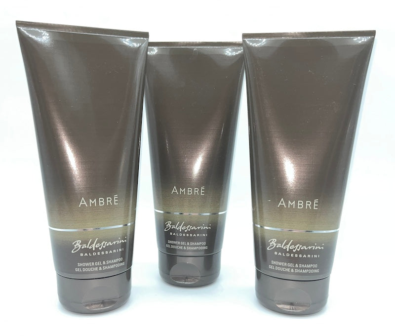 Baldessarini AMBRE 3x Duschgel & Shampoo je 200 ml (600 ml)