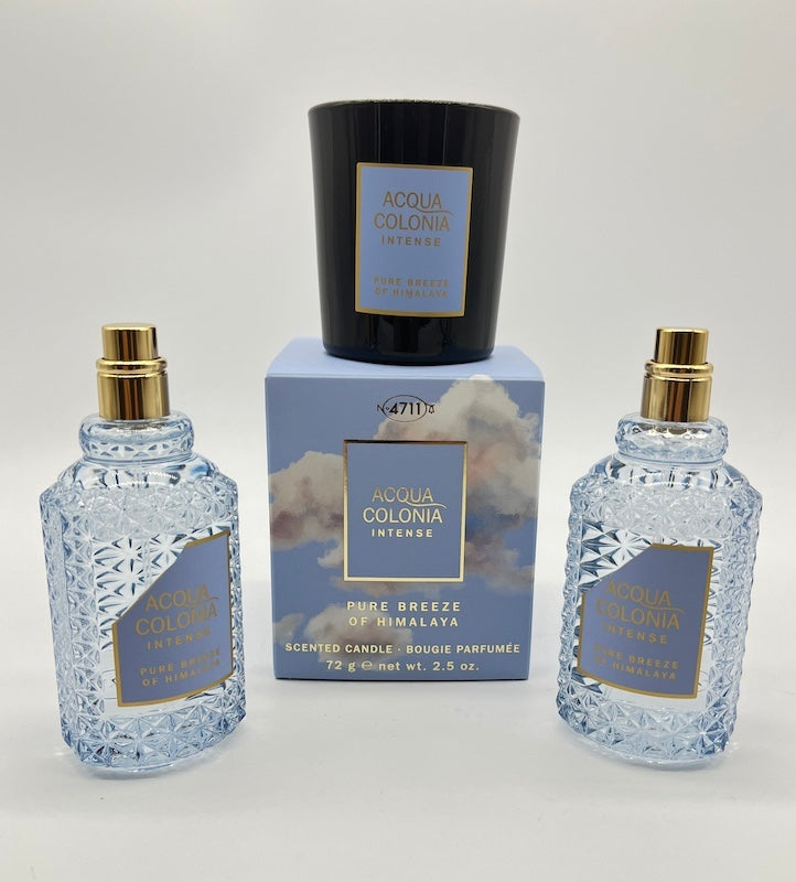 4711 ACQUA COLONIA Intense Pure Breeze of Himalaya Eau de Cologne 100 ml je 2 x 50 ml + Duftkerze 72 g