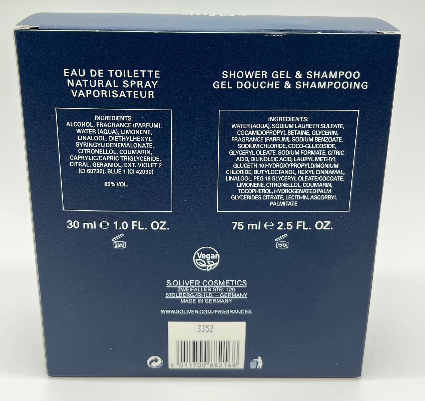 s.Oliver Scent of you Duo Geschenkset Eau de Toilette 30 ml + Shampoo 75 ml