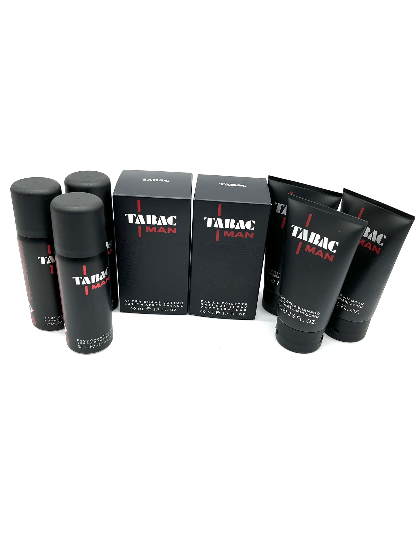 Tabac Man Duftset Eau de Toilette 50 ml + After Shave 50 ml + Shampoo 2x50 ml + Deodorant 75 ml