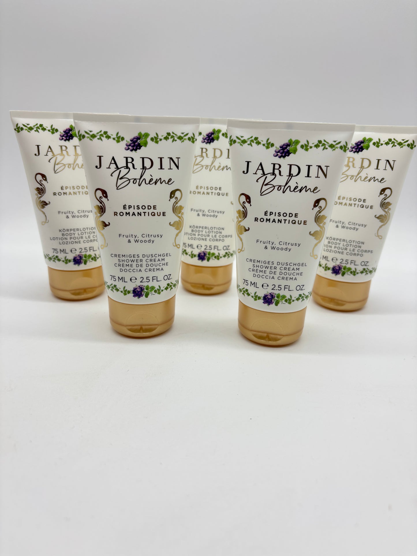 Jardin Bohème Episode Romantique 3 x Körperlotion + 2 x Duschgel