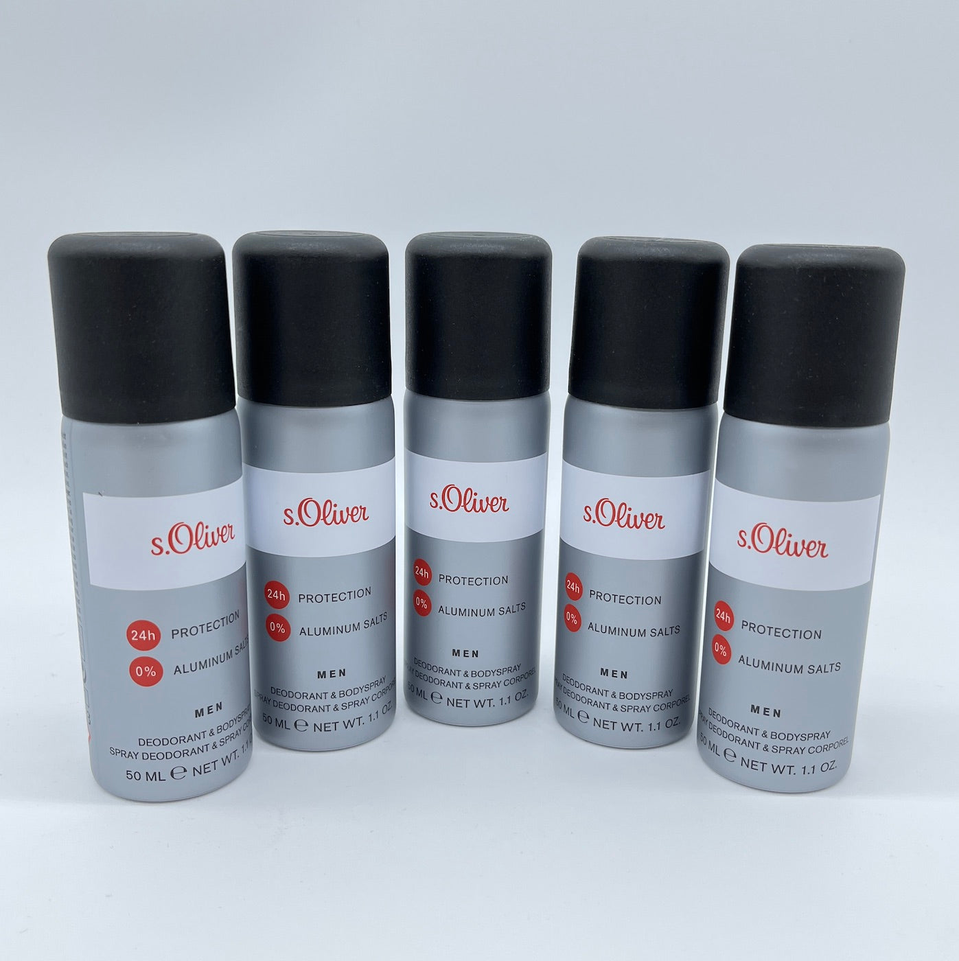 s.Oliver Men Deodorant & Bodyspray 5 x 50 ml