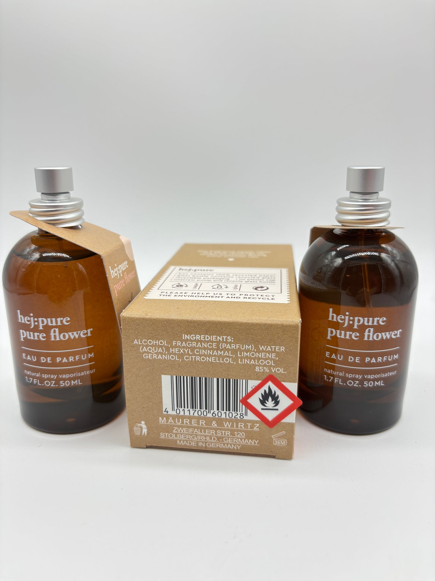 hej:pure pure flower Eau de Parfum 3 x 50 ml / 150 ml