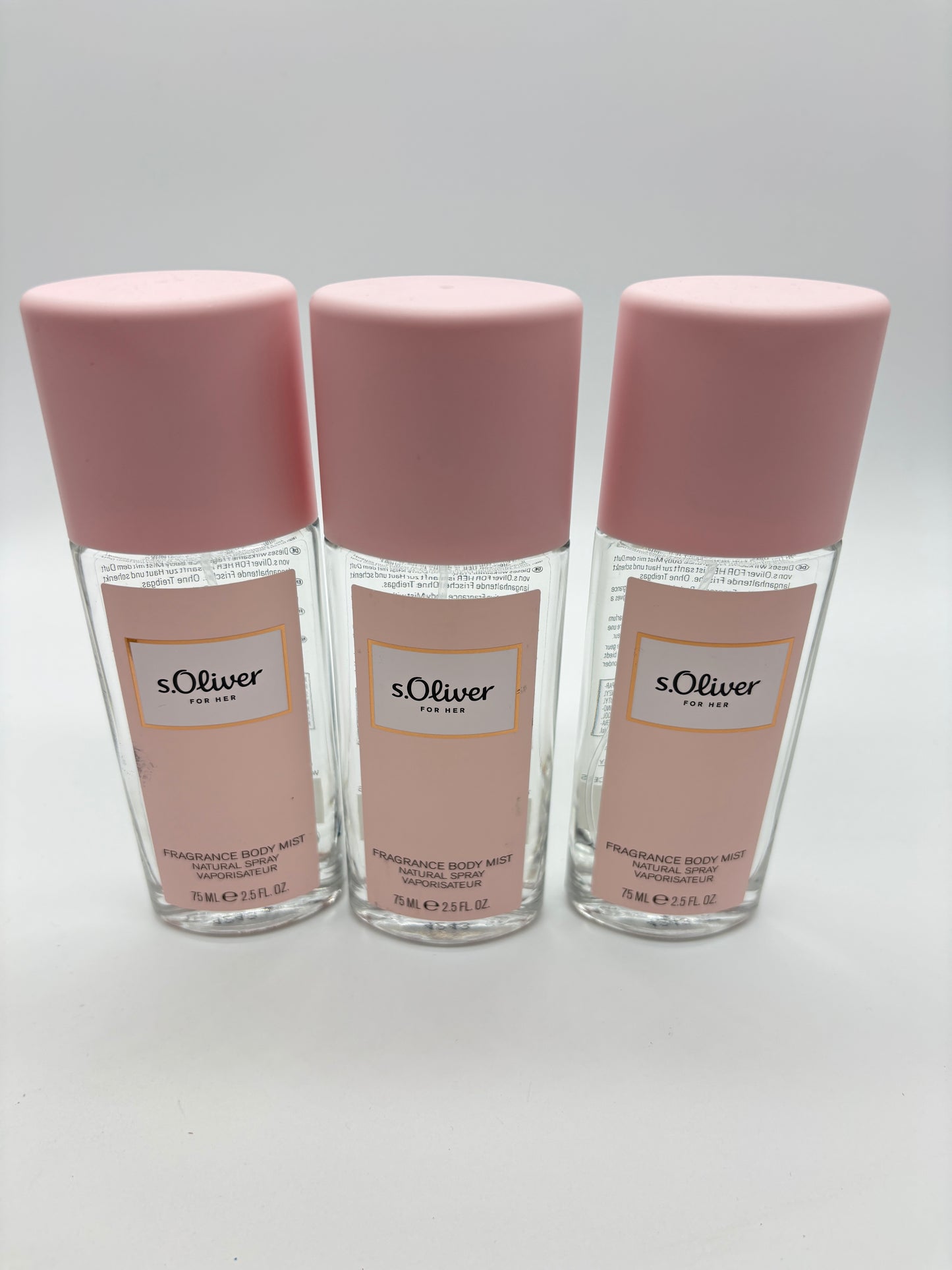 s.Oliver For Her Woman  Body Mist Deodorant Natural Spray 3 x 75 ml