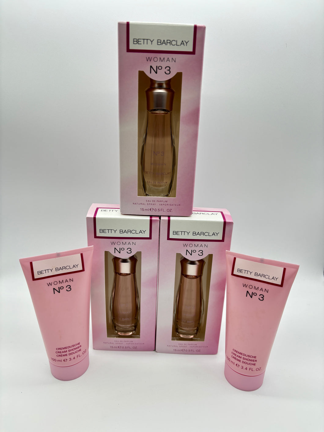 Betty Barclay N° 3 Eau de Parfum  3 x 15 ml + Cremedusche 2 x 100 ml