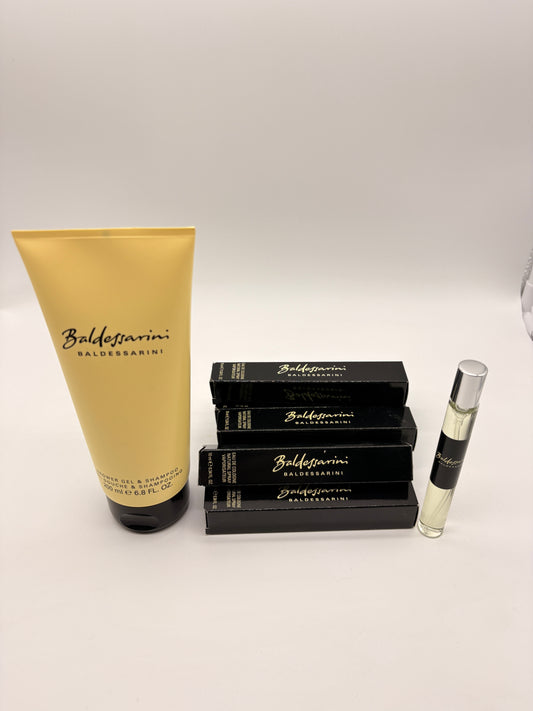 Baldessarini Classic Duftset  10 x Eau de Cologne 10 ml / 100 ml + Duschgel & Shampoo 200 ml