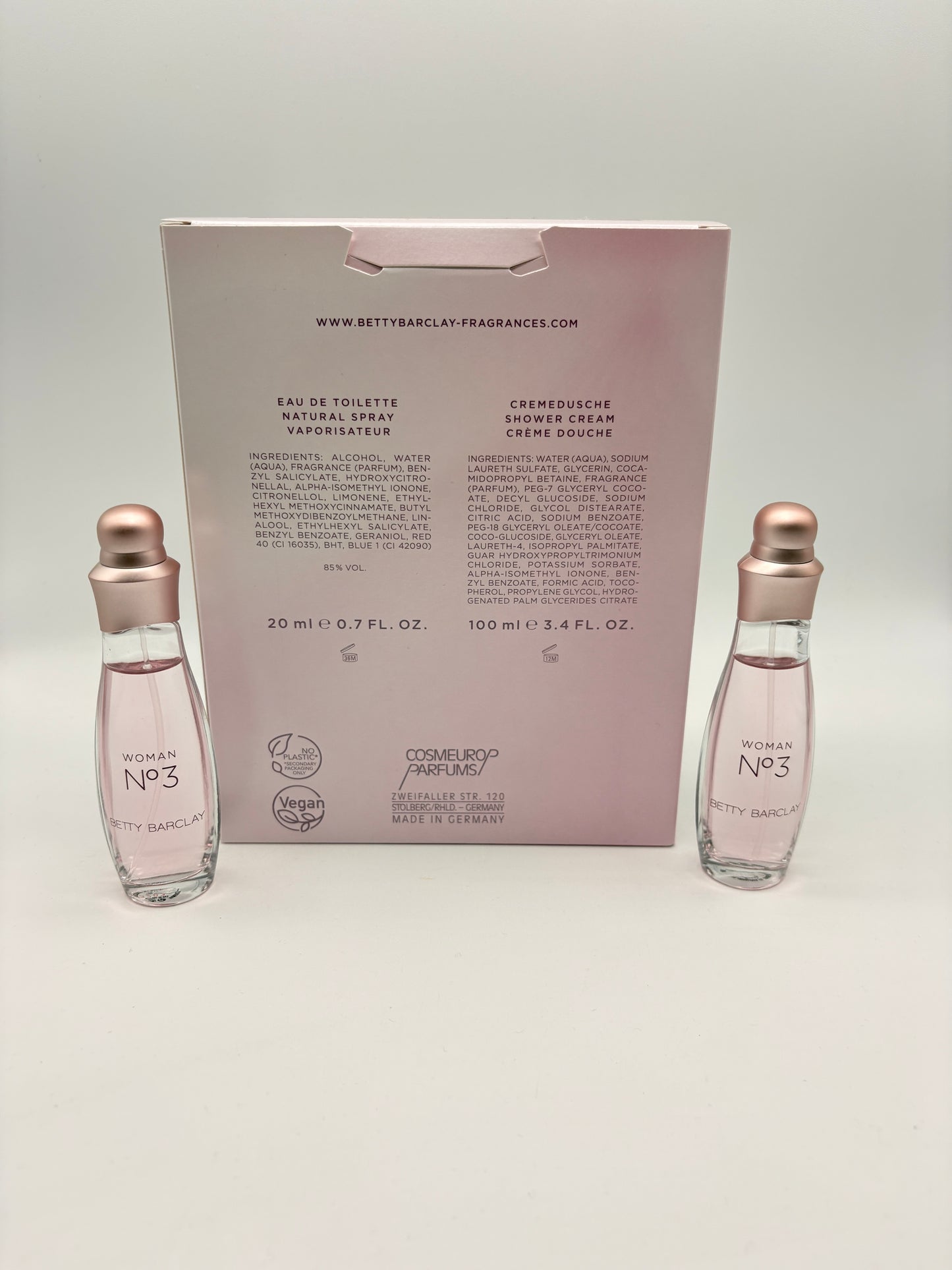 Betty Barclay N° 3 Eau de Toilette  3 x 15 ml + Cremedusche 100 ml