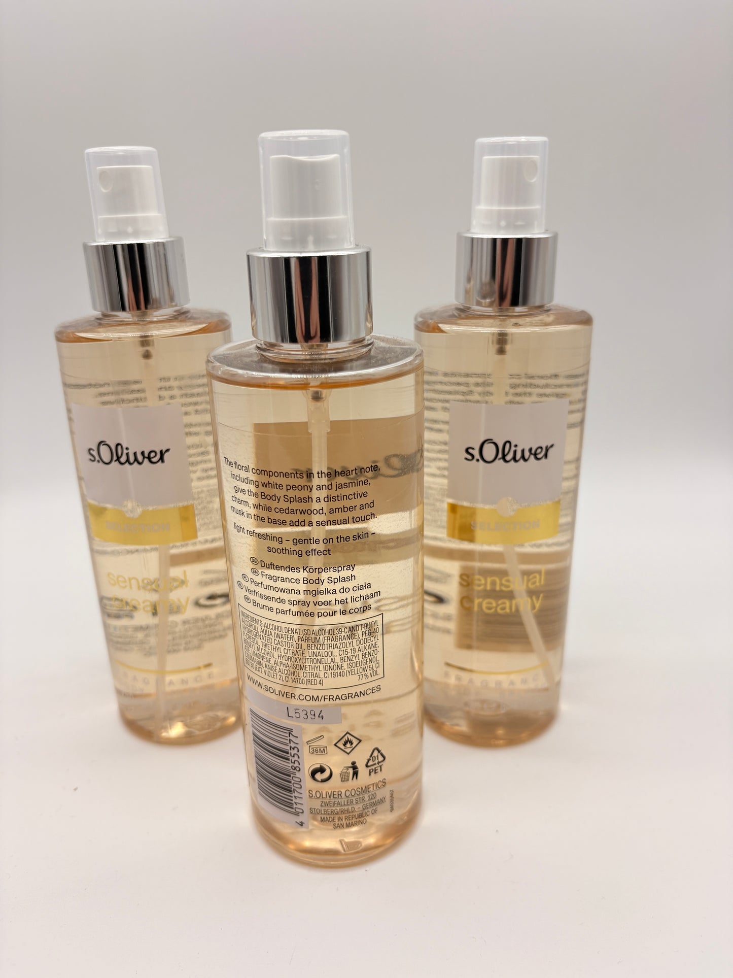 s.Oliver Selection Sensual Creamy Body Splash 3 x 250 ml / 750 ml