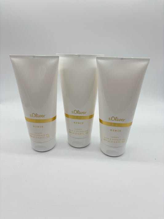 s.Oliver Selection Women Luxury Bath & Shower Gel / Duschgel 3 x 200 ml / 600 ml