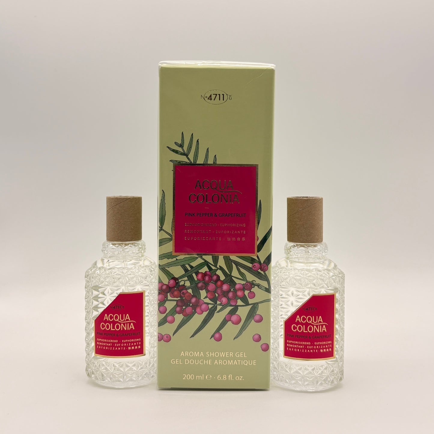 4711 ACQUA COLONIA Pink Pepper / Rosa Pfeffer & Grapefruit 2x Eau de Cologne 50 ml (B-Ware) + Duschgel 200 ml