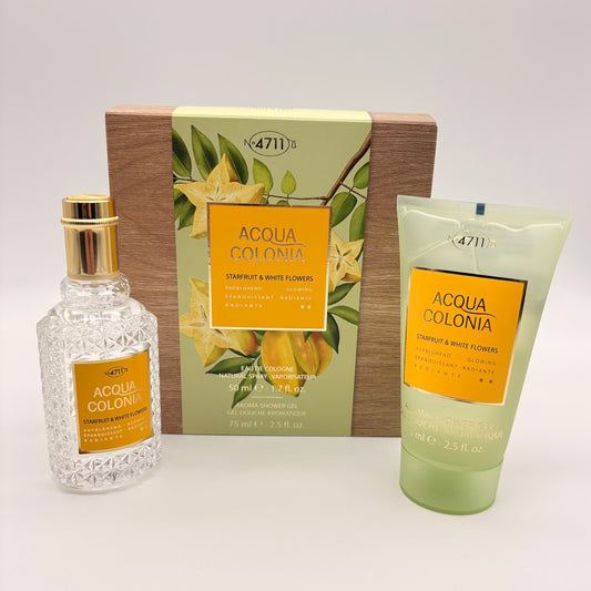 4711 ACQUA COLONIA Starfruit & White Flowers Geschenkset 50 ml Eau de Cologne + 75 ml Duschgel