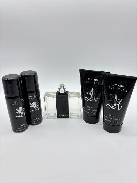Otto Kern Signature schwarz Eau de Toilette 50 ml + Deodorant 2 x 50 ml + Shampoo 2 x 75 ml  B-Ware