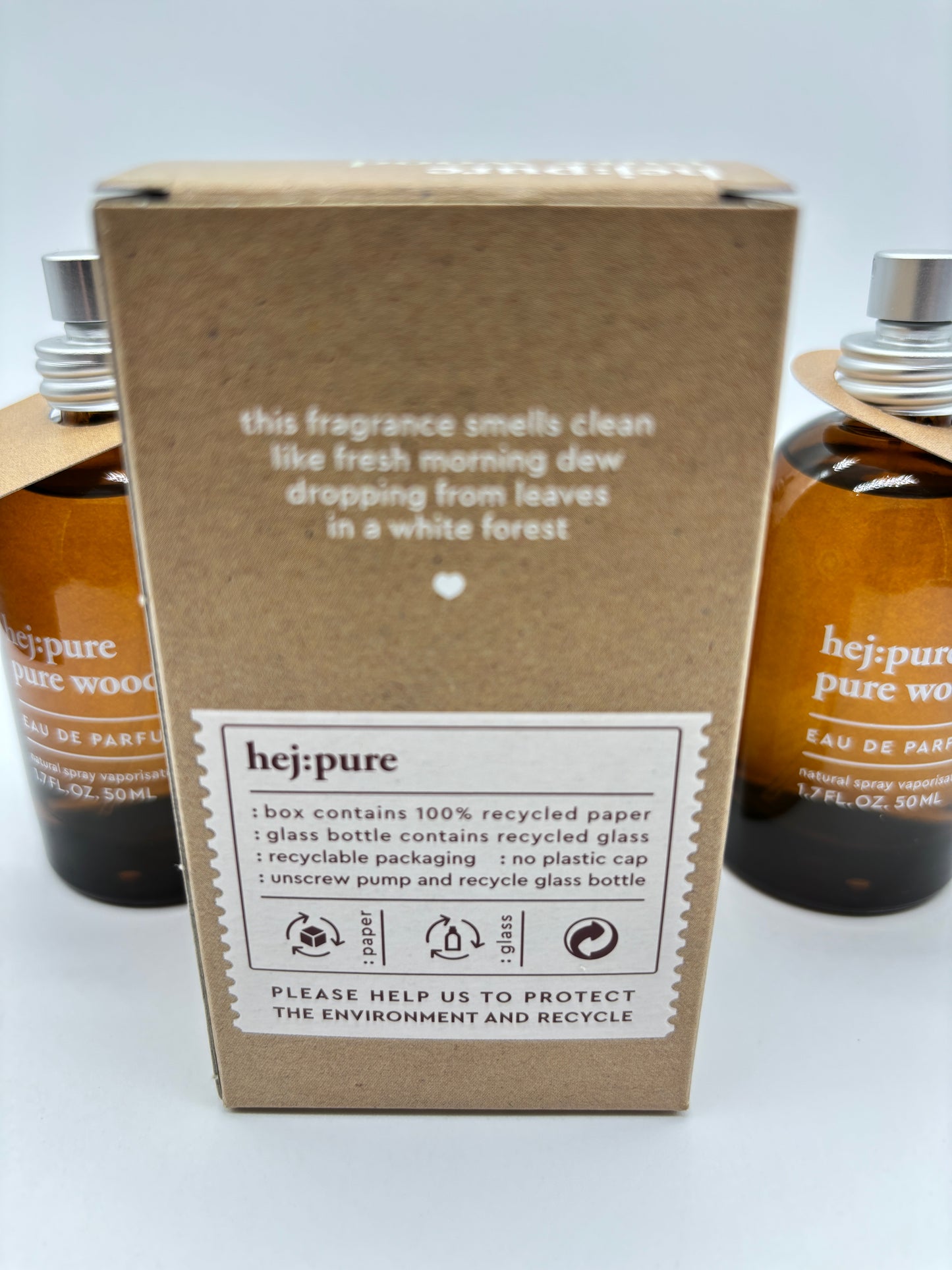 hej:pure pure  wood Eau de Parfum 3 x 50 ml / 150 ml