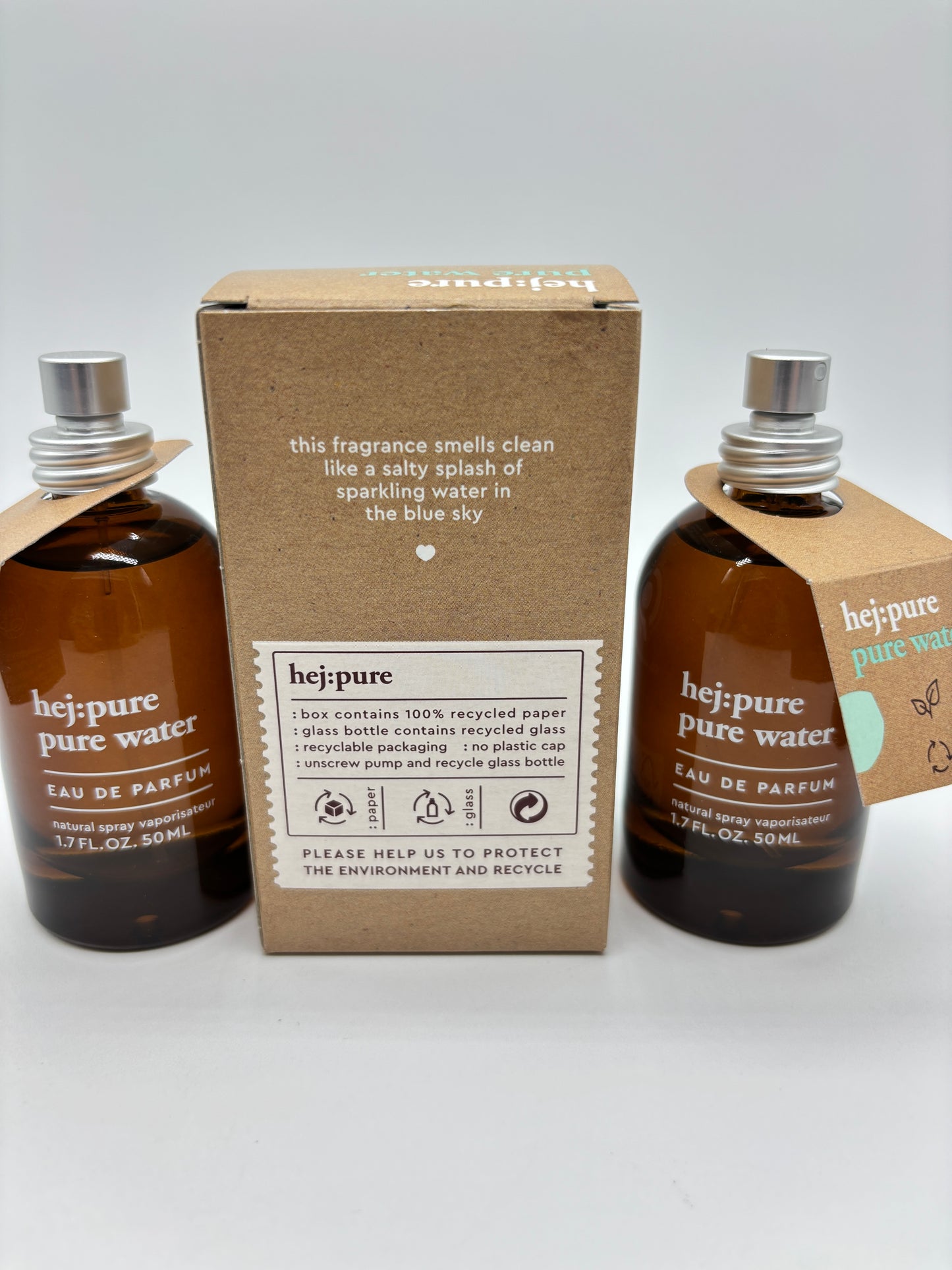 hej:pure pure water Eau de Parfum 3 x 50 ml / 150 ml