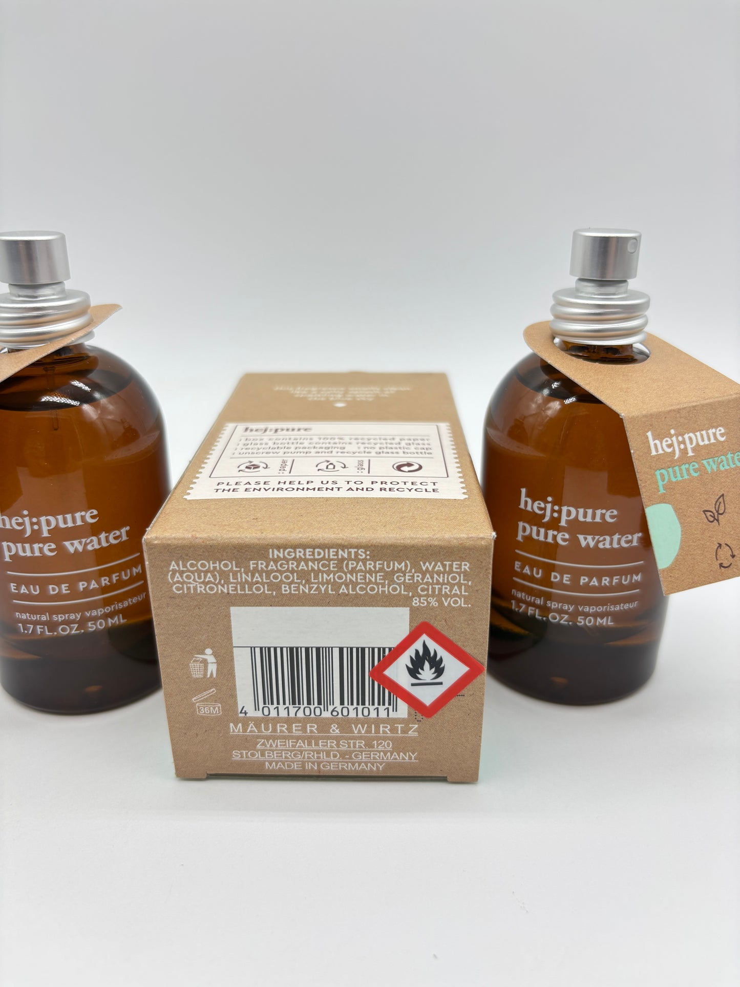 hej:pure pure water Eau de Parfum 3 x 50 ml / 150 ml