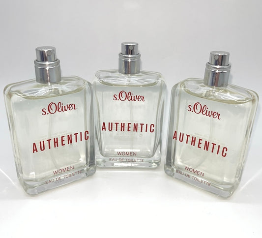 s.Oliver Authentic Women Eau de Toilette 150 ml je 3 x 50 ml B-Ware