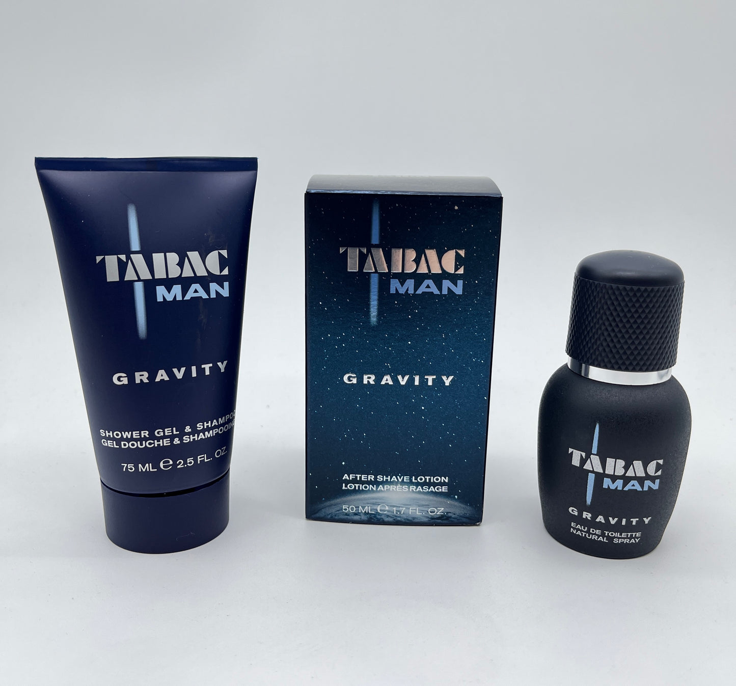 Tabac Man Gravity Trio Duftset Eau de Toilette 30 ml + After Shave 50 ml + Shampoo 75 ml