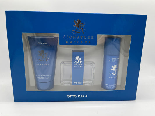 Otto Kern Signature Supreme Trio Geschenkset Eau de Toilette 30 ml + Deodorant 50 ml + Shampoo 75 ml