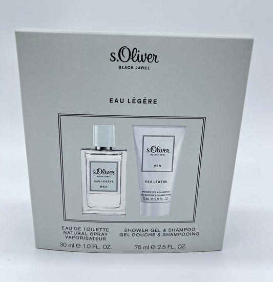 s.Oliver Black Label Eau Legere Duo Geschenkset Eau de Toilette 30 ml + Shampoo 75 ml