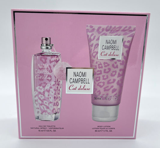 Naomi Campbell Cat Deluxe Duo Geschenkset Eau de Toilette 15 ml + Body Lotion 50 ml