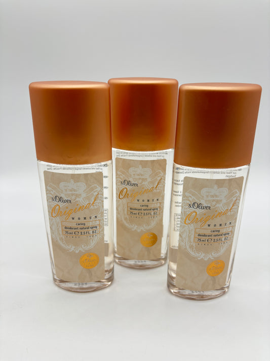 s.Oliver Original Woman  Deodorant Natural Spray 3 x75 ml / 225 ml