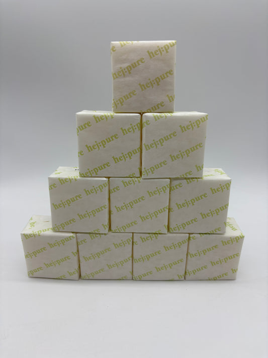 hej:pure Seife mit Sheabutter & Almond Oil 10 Stück a 50 Gramm / 500 Gramm