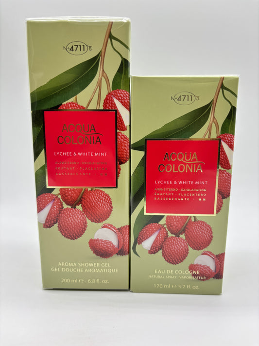 4711 ACQUA COLONIA Lychee & White Mint Eau de Cologne 170 ml + 200 ml Duschgel