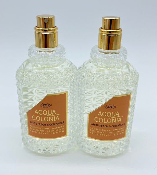 4711 ACQUA COLONIA White Peach & Coriander Eau de Cologne 100 ml je 2 x 50 ml