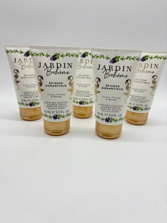 Jardin Bohème Episode Romantique 3 x Körperlotion + 2 x Duschgel