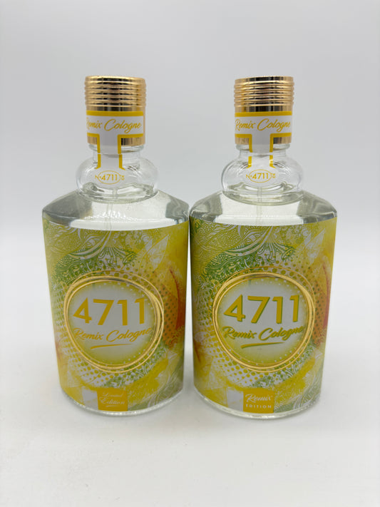 4711 Remix Cologne Limited Edition gelb 2x Eau de Cologne je 100 ml (200 ml B-Ware