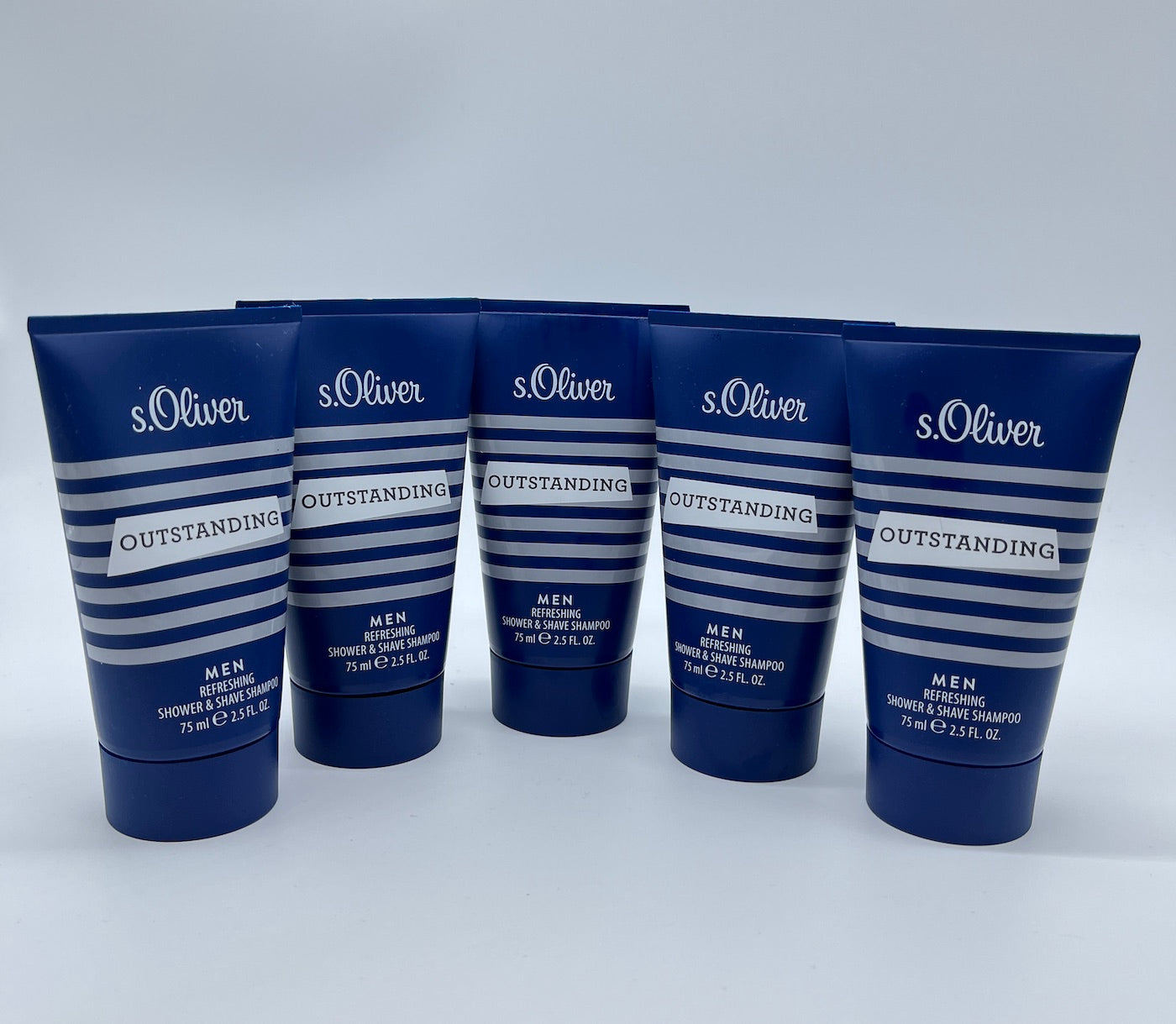 s.Oliver Outstanding Men Shave Shampoo & Shower Gel 5 x 75 ml