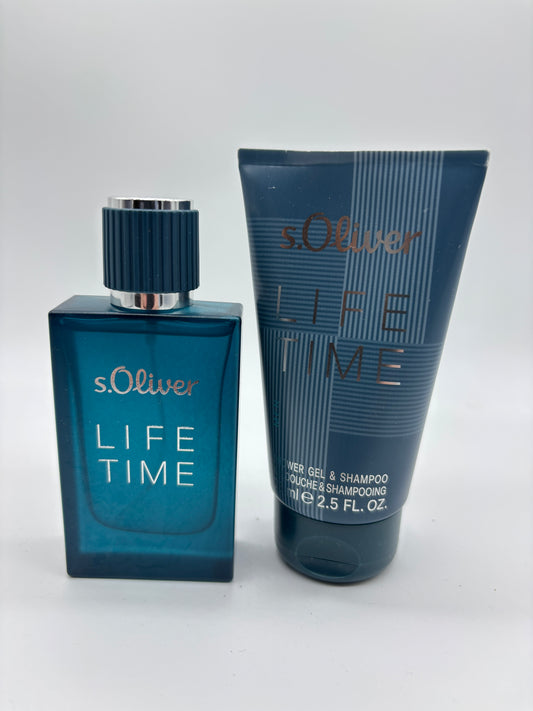 s.Oliver Life Time Men Eau de Toilette 30 ml + Duschgel / Shower Gel & Shampoo 75 ml