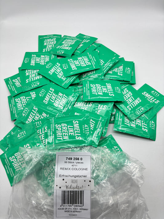 4711 Remix Green Spirit Erfrischungstücher 50 Stück GRÜN
