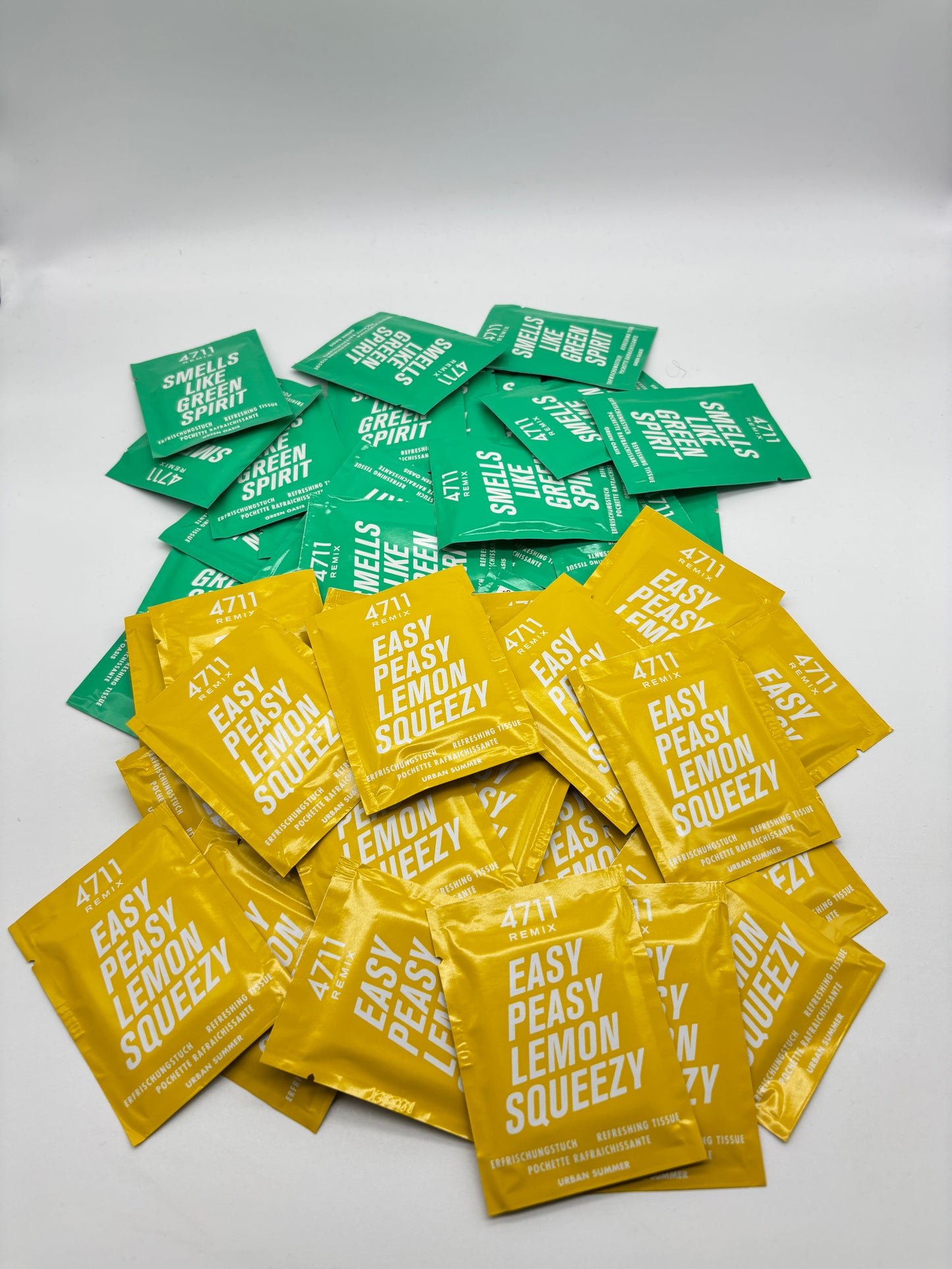 4711 Remix  Erfrischungstücher 25 Stück GRÜN + 25 Stück GELB