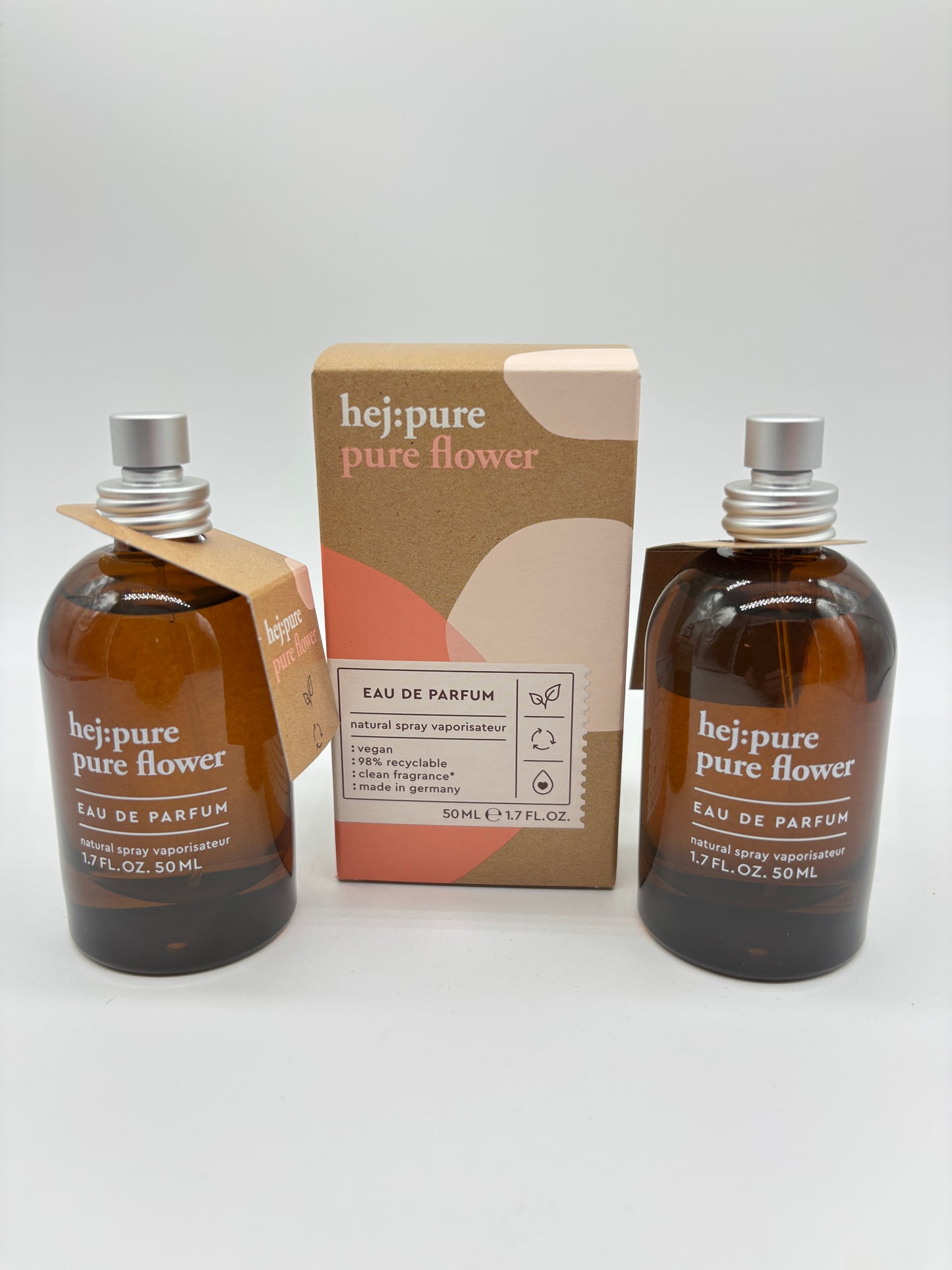 hej:pure pure  flower Eau de Parfum 3 x 50 ml / 150 ml